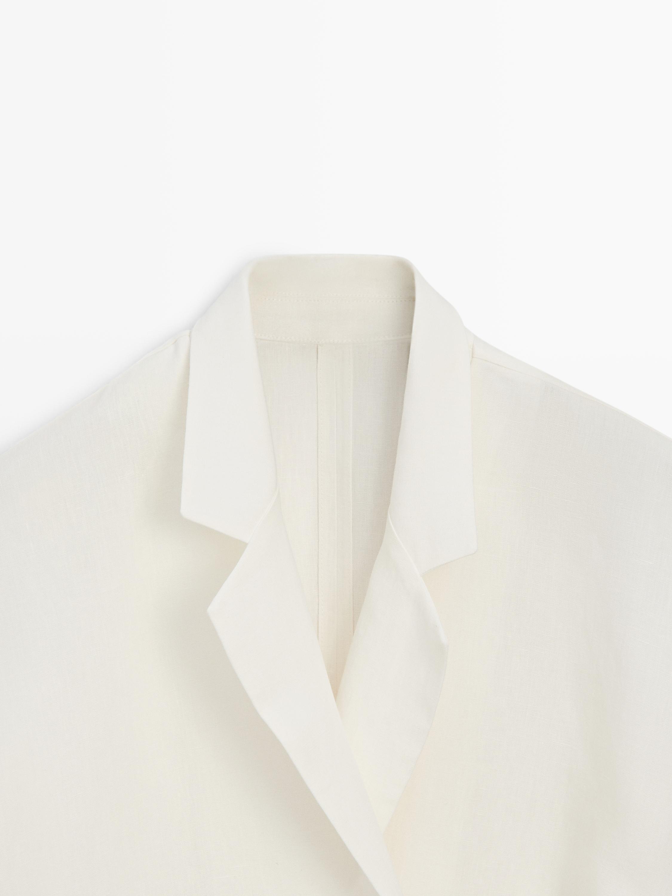 Gilet boutonnage lin